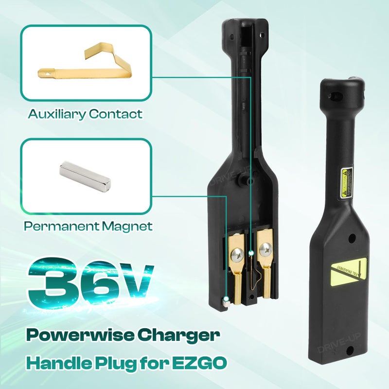 Drive-up موصل شاحن PowerWise EZGO TXT Medalist 36V مع مقبض، موصل شاحن EZGO يناسب EZGO TXT 1996 وما بعدها لسيارات الجولف الكهربائية، 73345-G01، 73063-G01 - Image 4